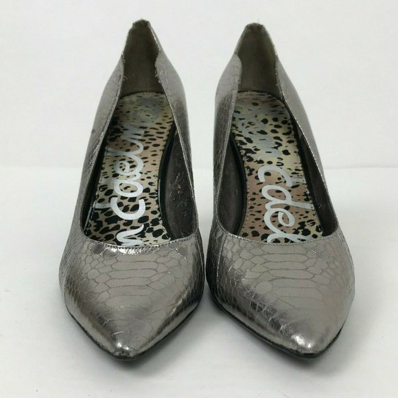 Sam Edelman Pumps Sadi Snakeskin Scallop Pointy 10 - Picture 3 of 8